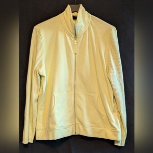 Gap Zip-Up Jacket Ribbed Shoulders Stretch XL Women's Coat Ladies Casual Gym